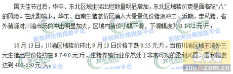 局部地區豬價破“八”在即